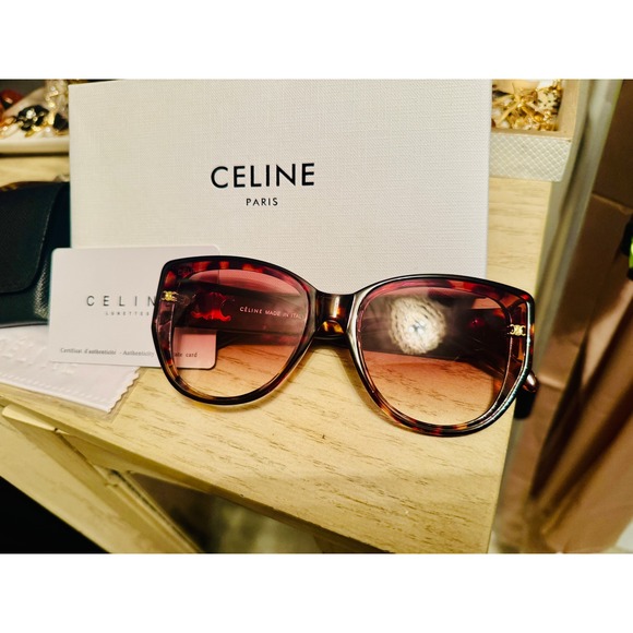 Celine Accessories - Celine Tortoise Cat Eye Sunglasses Brown Gradient‎ Lens Designer Eyewear